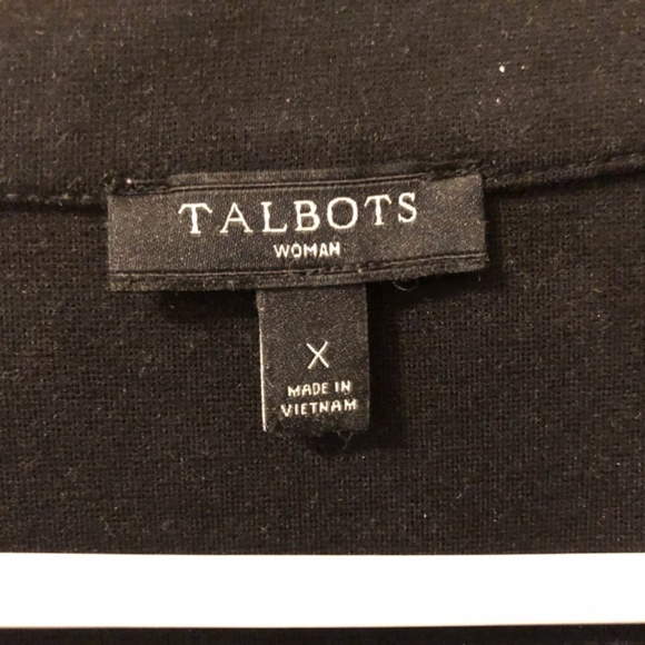 TALBOTS- Size X- Women's Black 3/4 sleeve - Picture 2 of 3